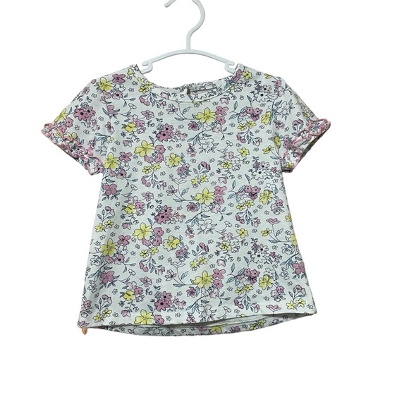 BCBGirls Other - BCBG girls floral shirt with ruffle detail size 3T